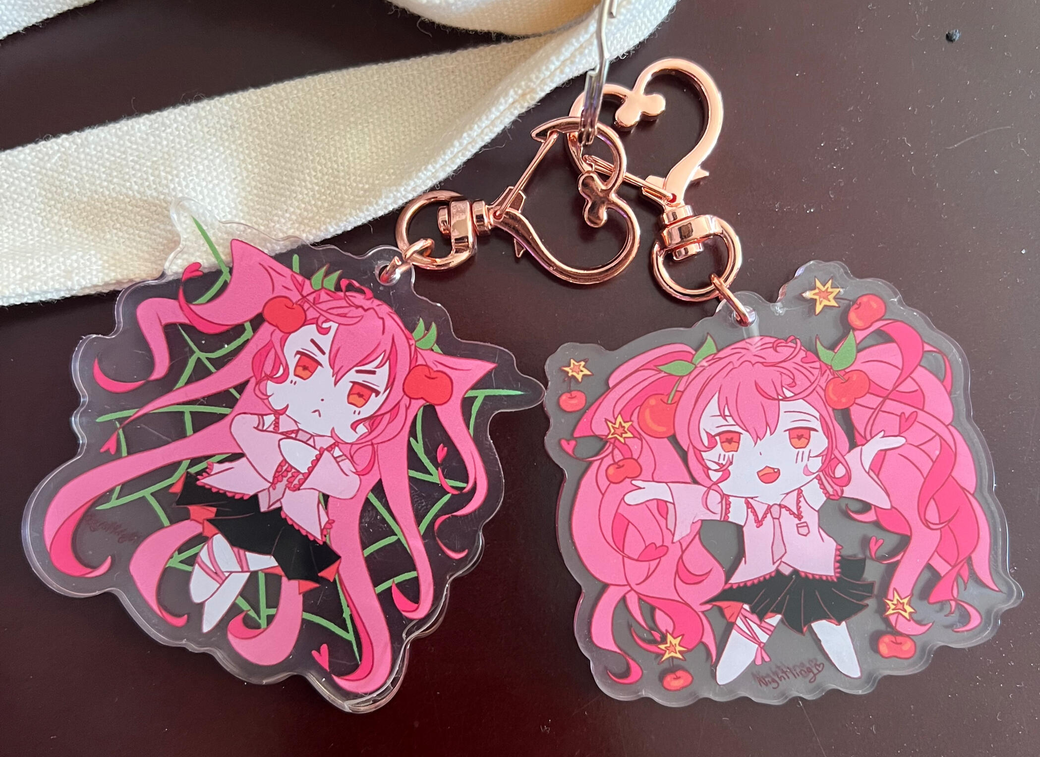 Cherry keychains